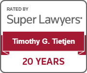 Timothy Tietjen- Super Lawyers 20 Years